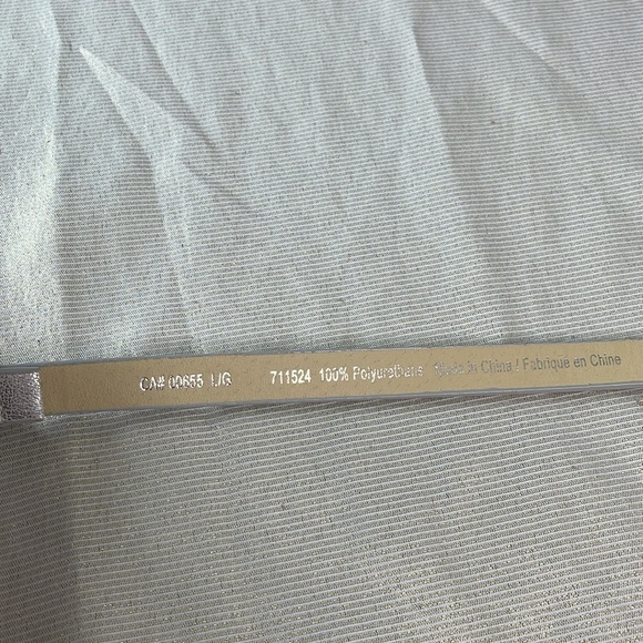 Reitmans Narrow Silver Metallic Crackled Rhinestone Belt Vegan Leather Size L - Picture 4 of 9